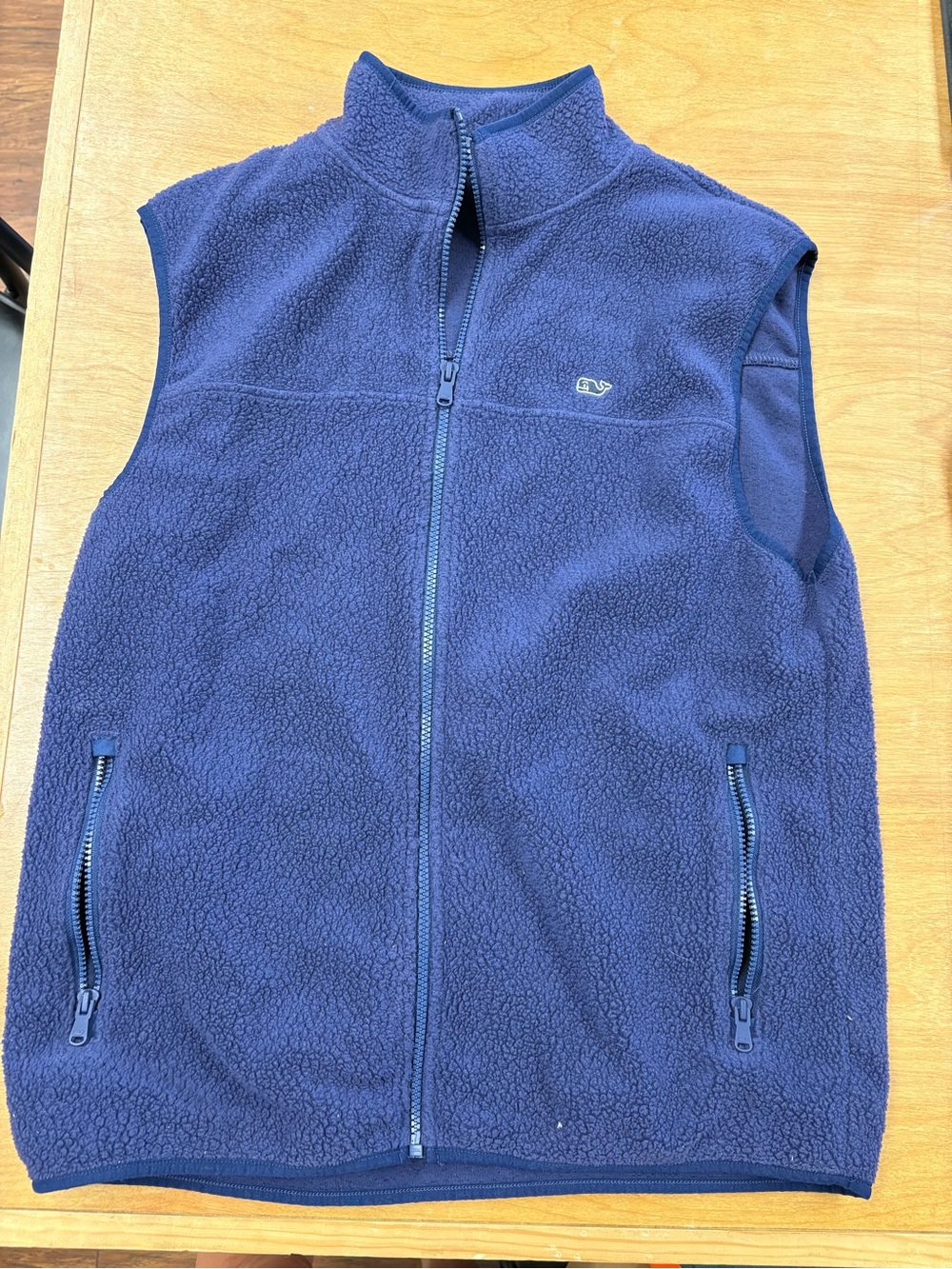 Vineyard Vines Navy Blue Fleece Vest